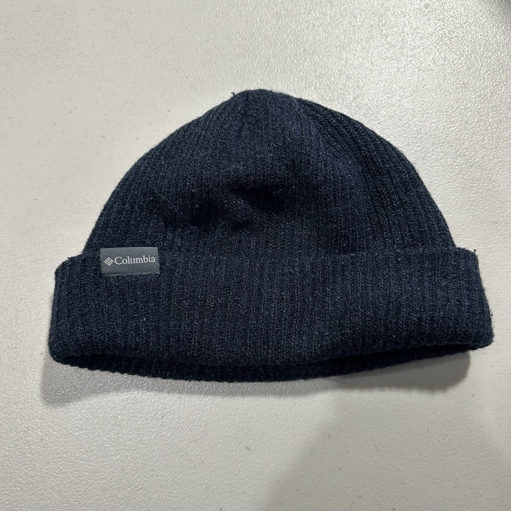 Columbia Beanie Hat Women OS Dark Blue Winter Gorpcore